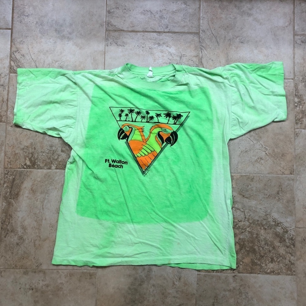 Vintage 1989 Made in USA Ft. Walton Beach Tucan Parriort Shirt
